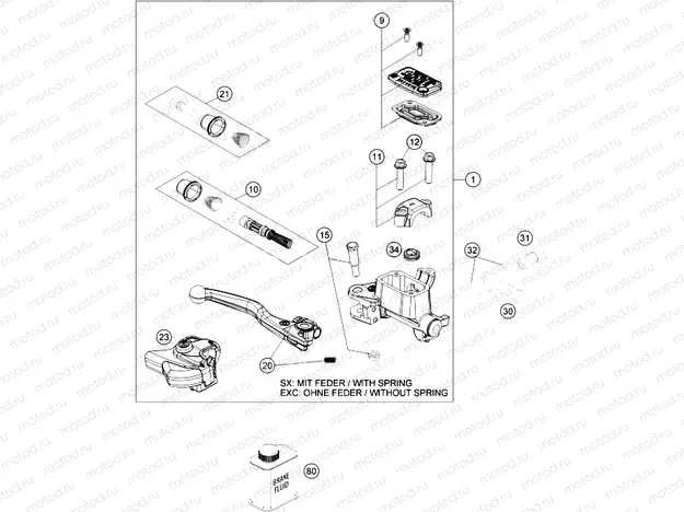 FRONT BRAKE CONTROL|Frame|13