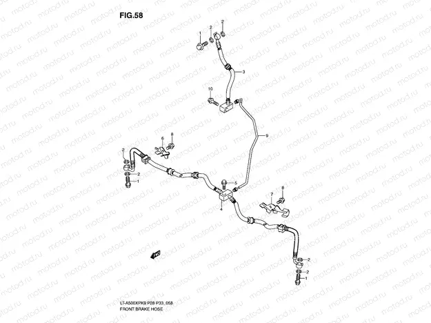 FRONT BRAKE HOSE
