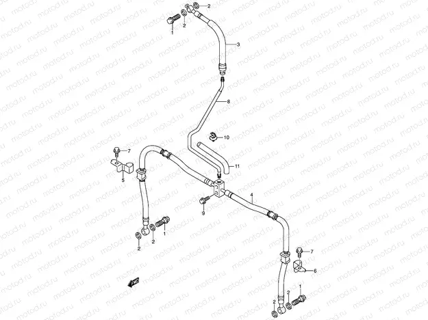 FRONT BRAKE HOSE