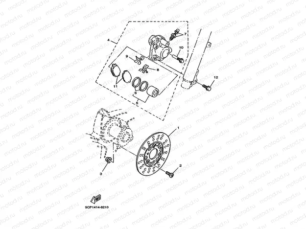 Front brake Kiya Lipa