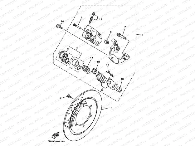 Front Brake Kiya Lipa 2 (4TR5)