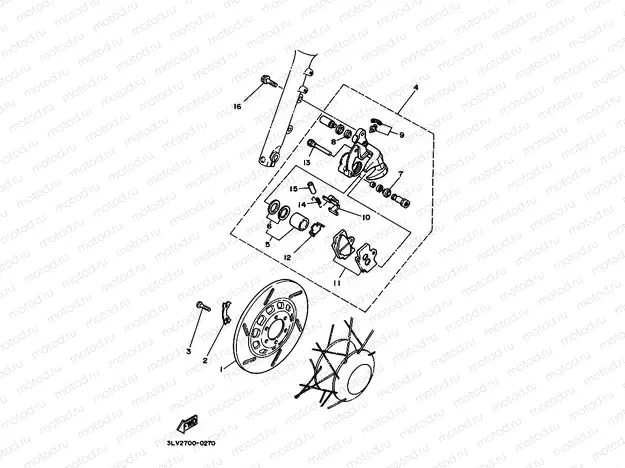 Front brake Kiya Riper 1