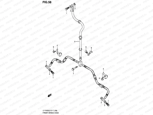 FRONT BRAKE LINE