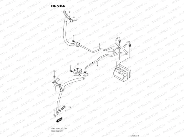 FRONT BRAKE LINE