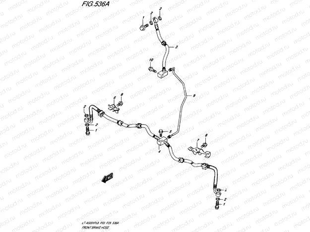FRONT BRAKE LINE
