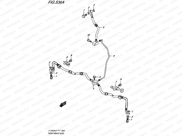 FRONT BRAKE LINE