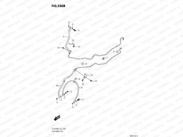 FRONT BRAKE LINE