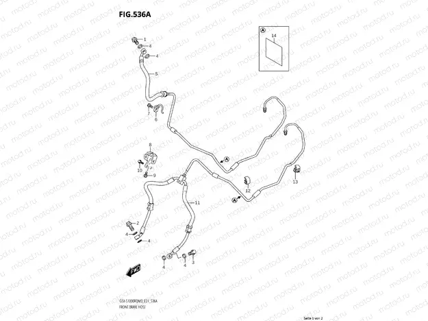 FRONT BRAKE LINE