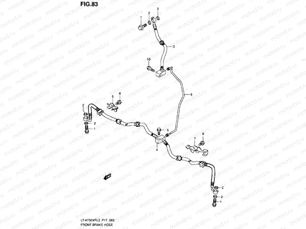 FRONT BRAKE LINE