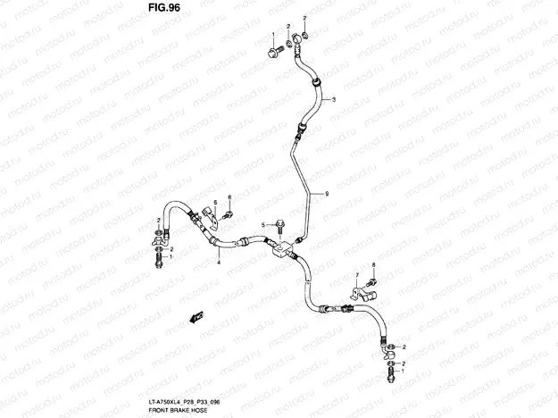 FRONT BRAKE LINE