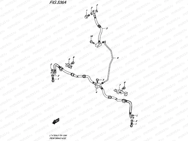 FRONT BRAKE LINE