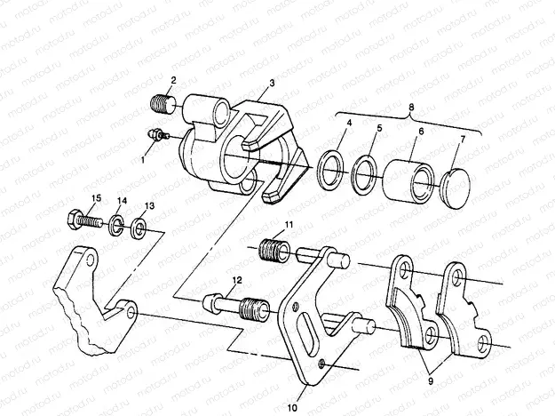 FRONT BRAKE Magnum 2X4 W967544 (4936033603B004) | FRONT BRAKE Magnum 2X4 W967544 (4936033603B004)