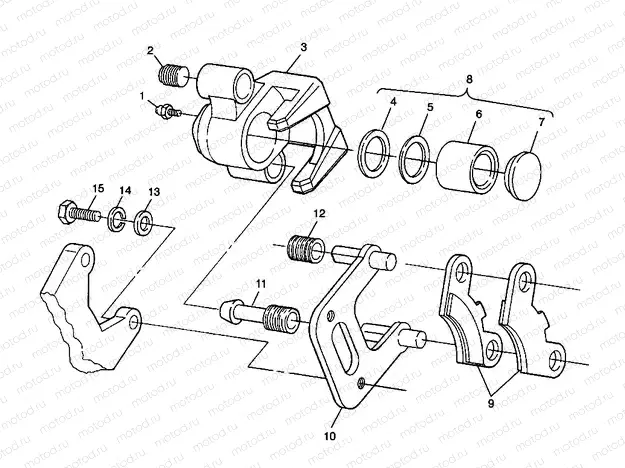 FRONT BRAKE Magnum 2X4 W98AA42A (4945524552B004) | FRONT BRAKE Magnum 2X4 W98AA42A (4945524552B004)