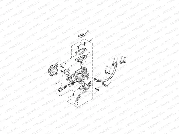 Front Brake Master Cyl & Hoses