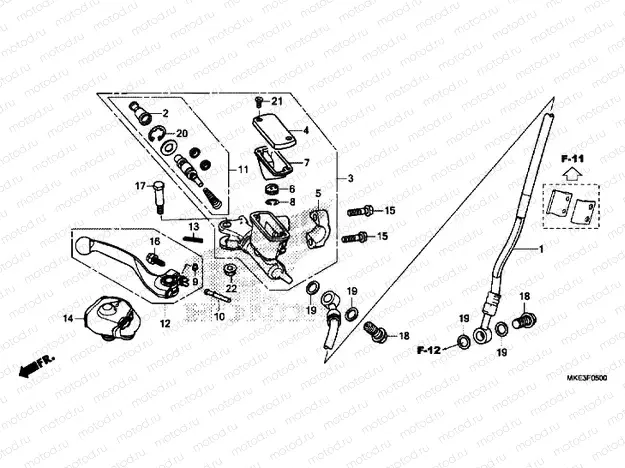 FRONT BRAKE MASTER CYLINDER