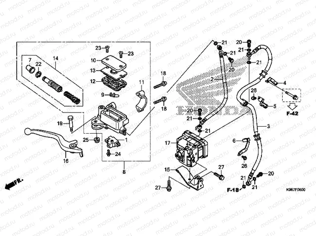 FRONT BRAKE MASTER CYLINDER