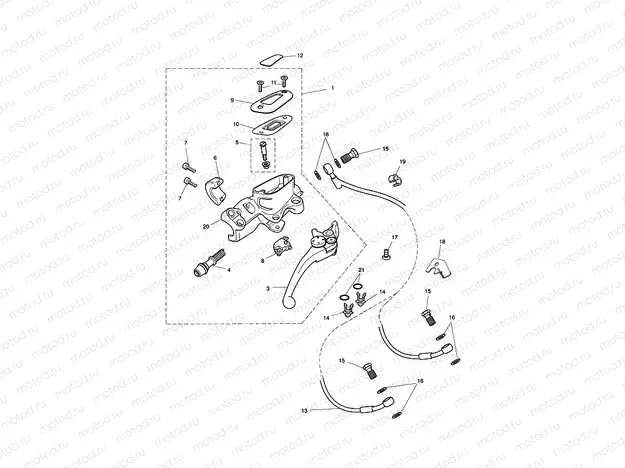 Front Brake Master Cylinder & Hoses