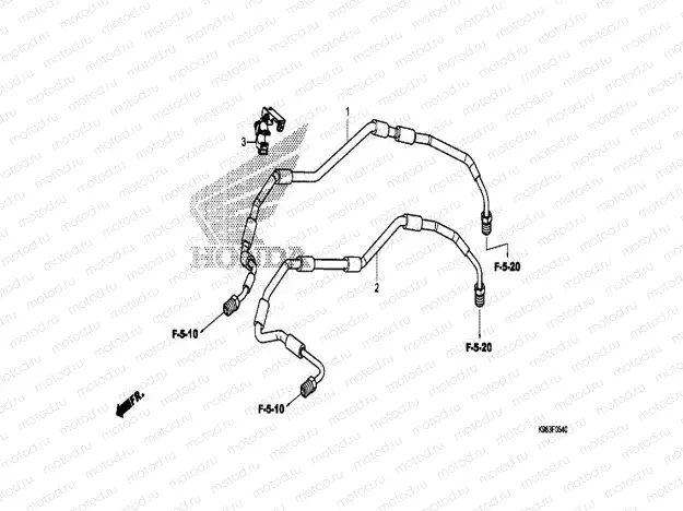 FRONT BRAKE PIPE