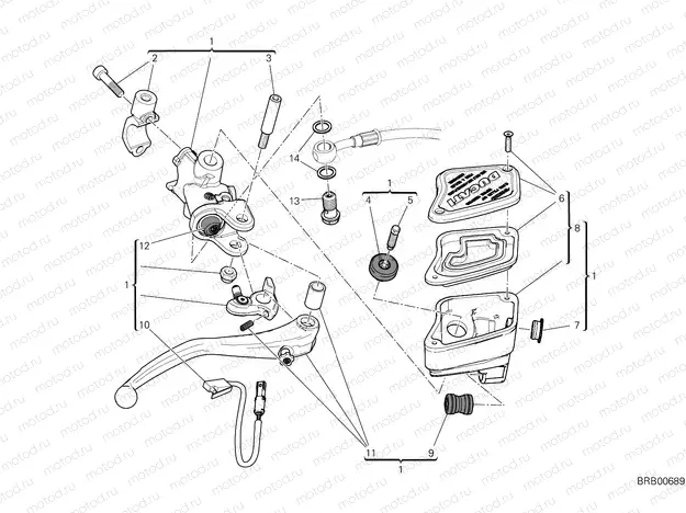 FRONT BRAKE PUMP [MOD:DVL1260]