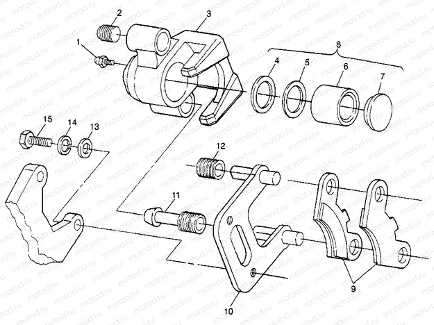 FRONT BRAKE Sport 400L W97BA38C and Trail Blazer W97BA25C (4940124012B005) | FRONT BRAKE Sport 400L W97BA38C and Trail Blazer W97BA25C (4940124012B005)