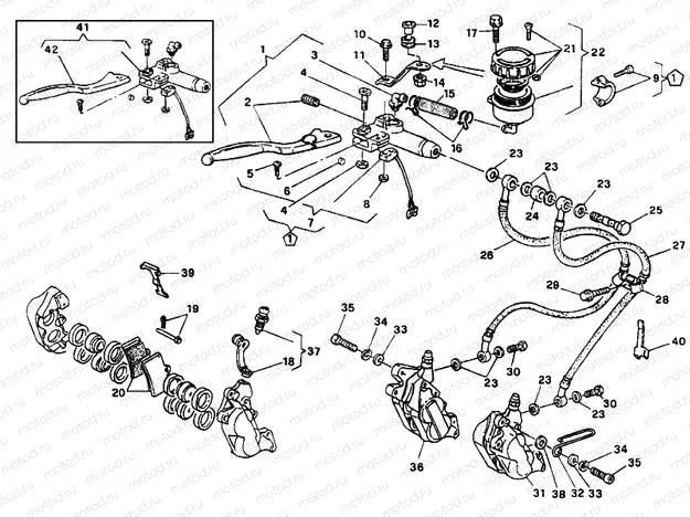 FRONT BRAKE SYSTEM DM 012263 » BRAKING SYSTEM
