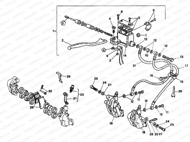 FRONT BRAKE SYSTEM FM 012262 » BRAKING SYSTEM