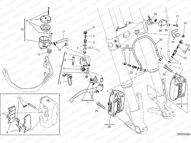 FRONT BRAKE SYSTEM [MOD:MS1260E]