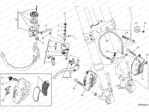 FRONT BRAKE SYSTEM [MOD:MS1260PP]