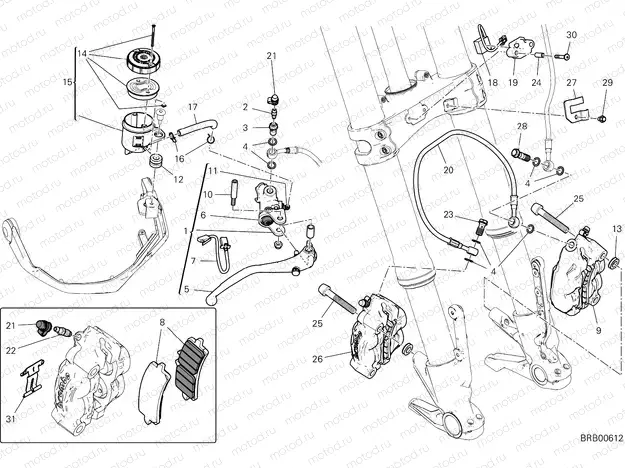 FRONT BRAKE SYSTEM [MOD:MS1260S]