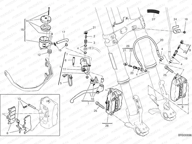 FRONT BRAKE SYSTEM [MOD:MS950]