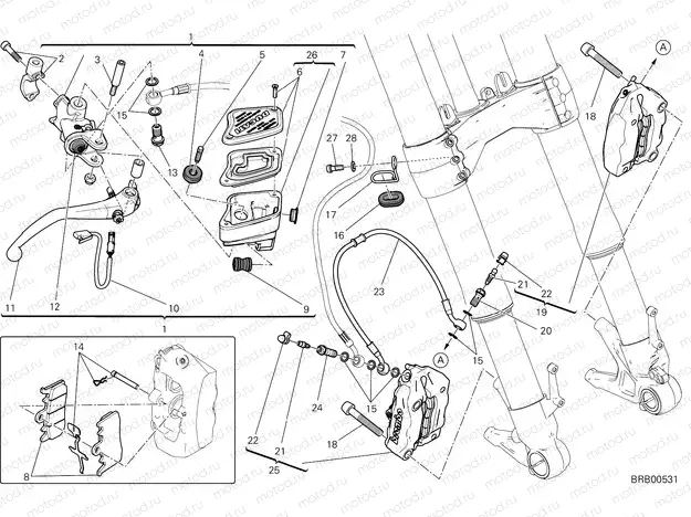 FRONT BRAKE SYSTEM [MOD:XDVLDARK]