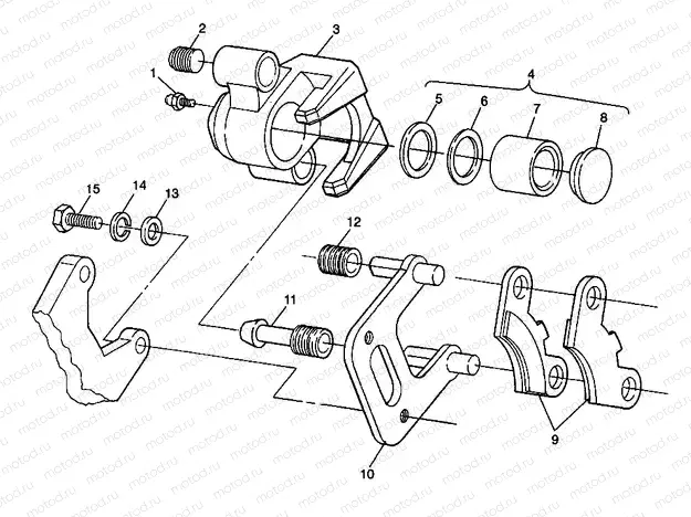 FRONT BRAKE XPLORER 400L W98CC38C (4945414541B007) | FRONT BRAKE XPLORER 400L W98CC38C (4945414541B007)
