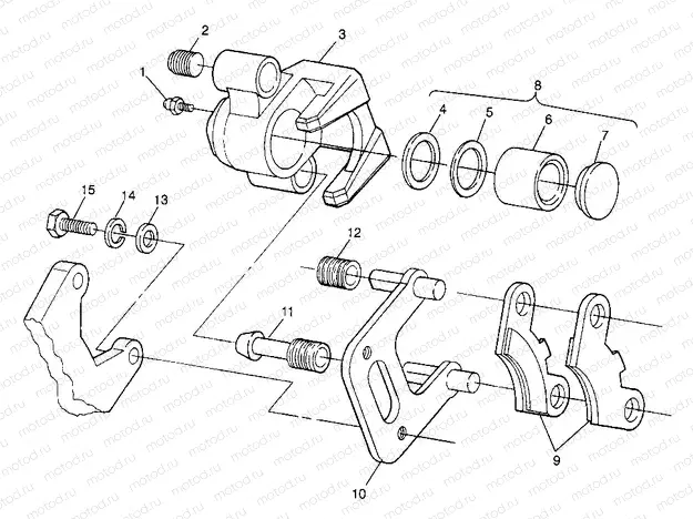 FRONT BRAKE XPRESS 300 W969530 and XPRESS 400 W969540 (4935923592C001) | FRONT BRAKE XPRESS 300 W969530 and XPRESS 400 W969540 (4935923592C001)
