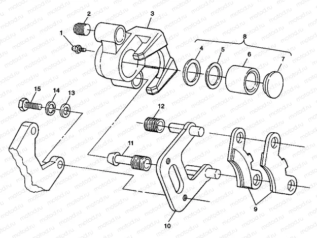 FRONT BRAKE XPRESS 300 W98CA28C (4945364536B009) | FRONT BRAKE XPRESS 300 W98CA28C (4945364536B009)