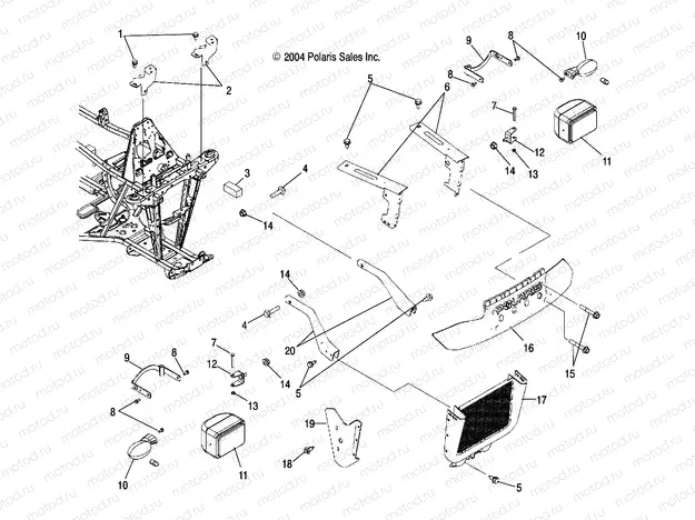 FRONT BUMPER MOUNTING/HEADLIGHT/FRONT TURN SIGNALS - A05JD32EA (4997869786A12) | FRONT BUMPER MOUNTING/HEADLIGHT/FRONT TURN SIGNALS - A05JD32EA (4997869786A12)