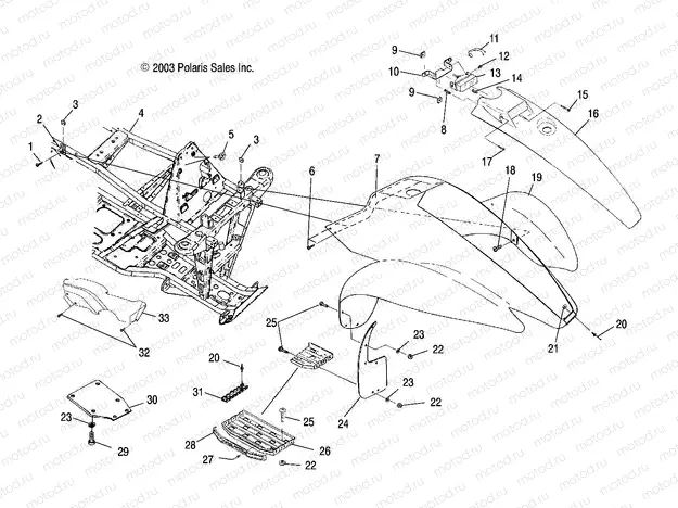 FRONT CAB - A04BA25CA/CB (4986208620A03) | FRONT CAB - A04BA25CA/CB (4986208620A03)