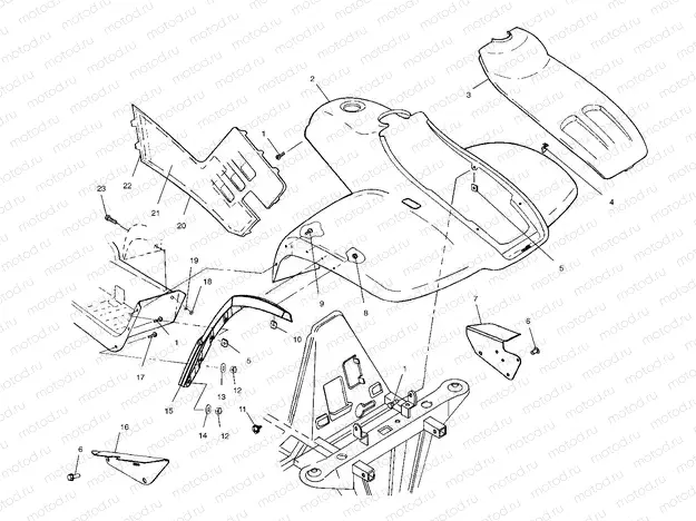 FRONT CAB - A04CH42AA/AE/AG (4986068606A05) | FRONT CAB - A04CH42AA/AE/AG (4986068606A05)