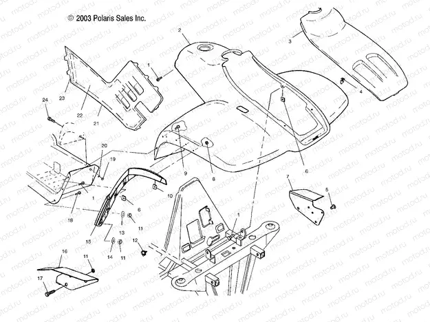 FRONT CAB - A04CH42AQ/AR/AS/AT/AV (4987258725A05) | FRONT CAB - A04CH42AQ/AR/AS/AT/AV (4987258725A05)