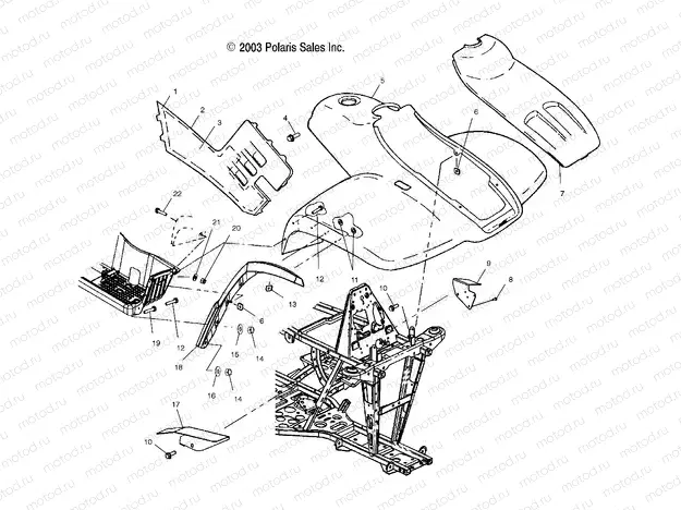 FRONT CAB - A04CH68AK/AL/AN/AO (4987438743A05) | FRONT CAB - A04CH68AK/AL/AN/AO (4987438743A05)