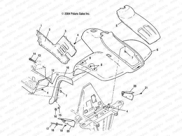FRONT CAB - A04CL50AA (4995019501A03) | FRONT CAB - A04CL50AA (4995019501A03)