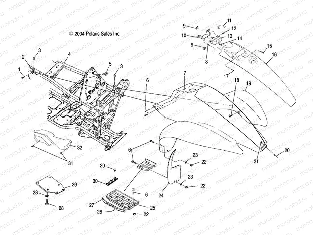FRONT CAB - A05BA25CA/CB (4994739473A03) | FRONT CAB - A05BA25CA/CB (4994739473A03)