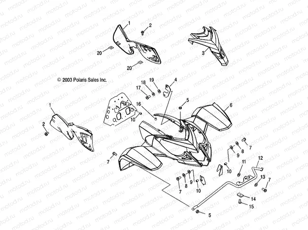 FRONT CAB and SIDE PANELS - A04GJ50AA/AB/AC/AD (4986168616A05) | FRONT CAB and SIDE PANELS - A04GJ50AA/AB/AC/AD (4986168616A05)