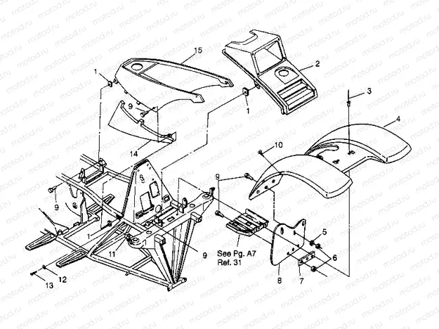 FRONT CAB ASSEMBLY 2x4 400L W957540 (4930093009A005) | FRONT CAB ASSEMBLY 2x4 400L W957540 (4930093009A005)