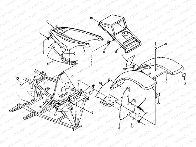FRONT CAB ASSEMBLY BIG BOSS 4X6 UPDATED 2 - 91 (4919801980001A) | FRONT CAB ASSEMBLY BIG BOSS 4X6 UPDATED 2 - 91 (4919801980001A)