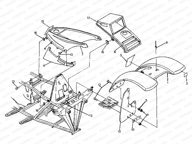 Front Cab Assembly Updated 5/90 (4917741774001A) | Front Cab Assembly Updated 5/90 (4917741774001A)