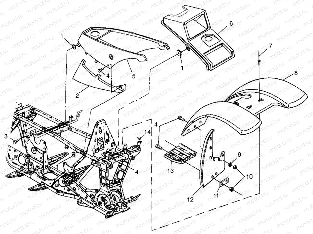 FRONT CAB BIG BOSS 6X6 400L W97AE38A (4940814081A005) | FRONT CAB BIG BOSS 6X6 400L W97AE38A (4940814081A005)