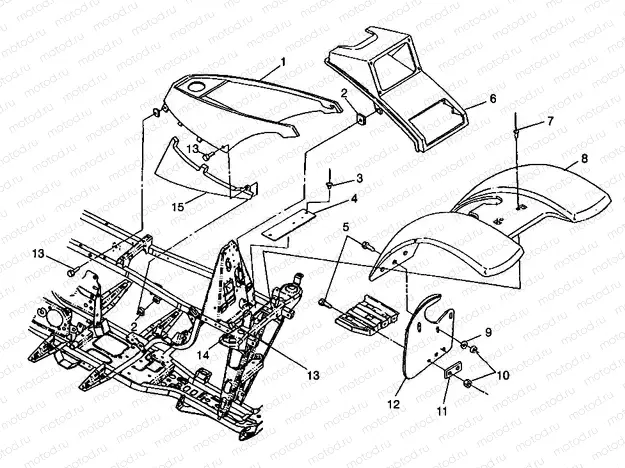 FRONT CAB Magnum 2X4 W98AA42A (4945524552A005) | FRONT CAB Magnum 2X4 W98AA42A (4945524552A005)