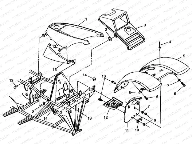 FRONT CAB Sportsman 4x4 W968040 (4935943594A005) | FRONT CAB Sportsman 4x4 W968040 (4935943594A005)