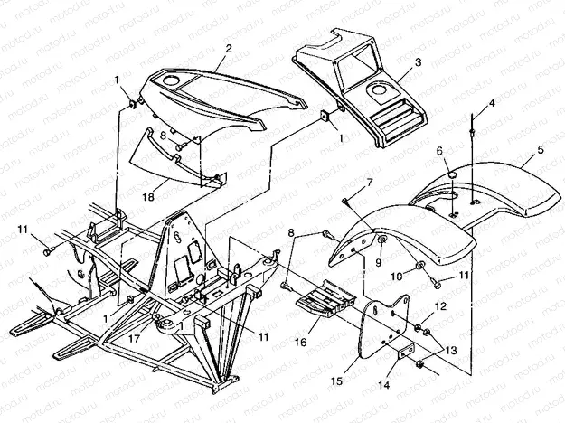FRONT CAB Trail Boss W98AA25C (4945314531A005) | FRONT CAB Trail Boss W98AA25C (4945314531A005)