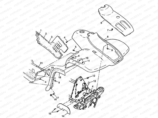 FRONT CAB XPLORER 300 W98CC28C (4945264526A007) | FRONT CAB XPLORER 300 W98CC28C (4945264526A007)